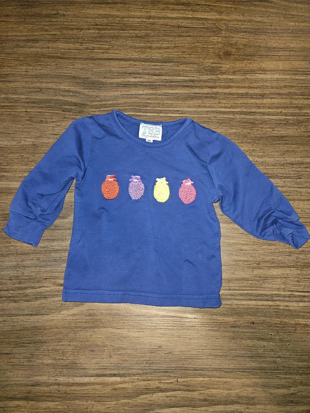 the smocked bear tsb navy